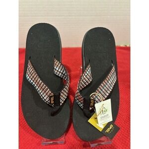 Teva Womens Black Voya Flip Flop Sun Thong Sandals Shoes Size US 5 |  no tags